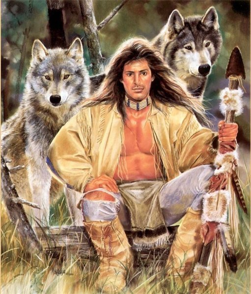 Индейцы Северной Америки приручение волка