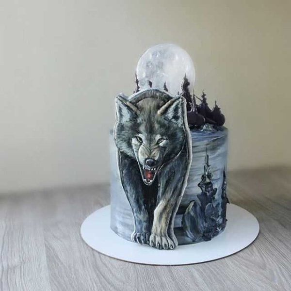 Волк с тортиком