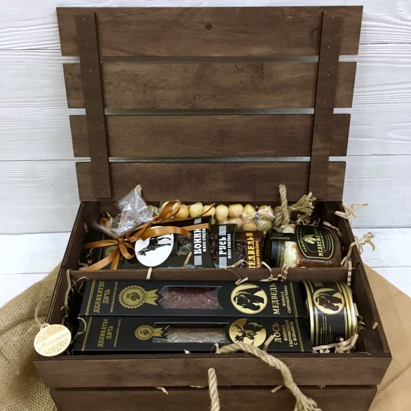 Ящик для подарка деревянный для мужчин