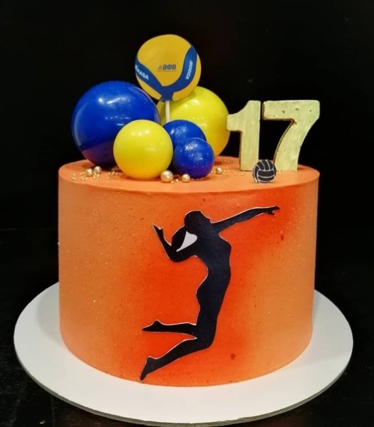 Торт для волейболистки на день рождения