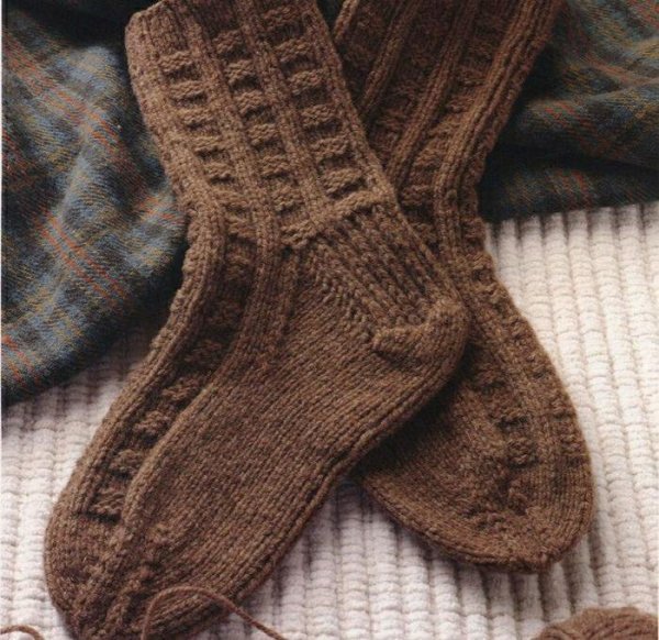 Подарок мужчине вязаные носки