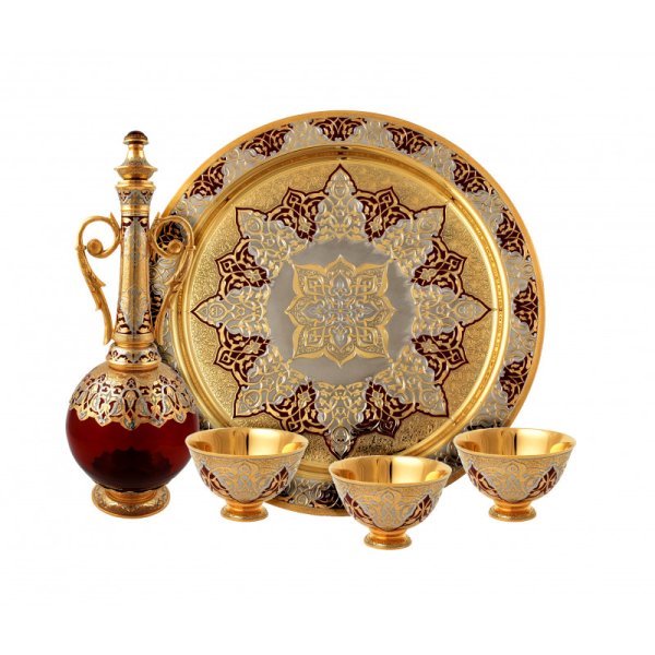 Посуда золото в арабском стиле