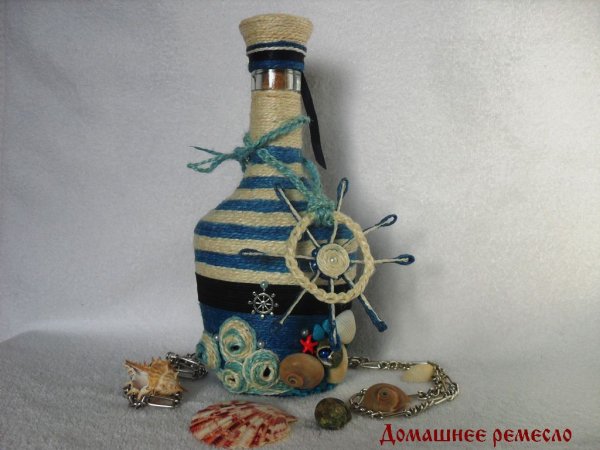 Бутылки на тему морским