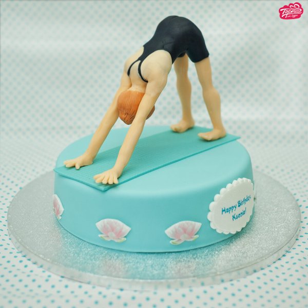 Торт для девушки йога