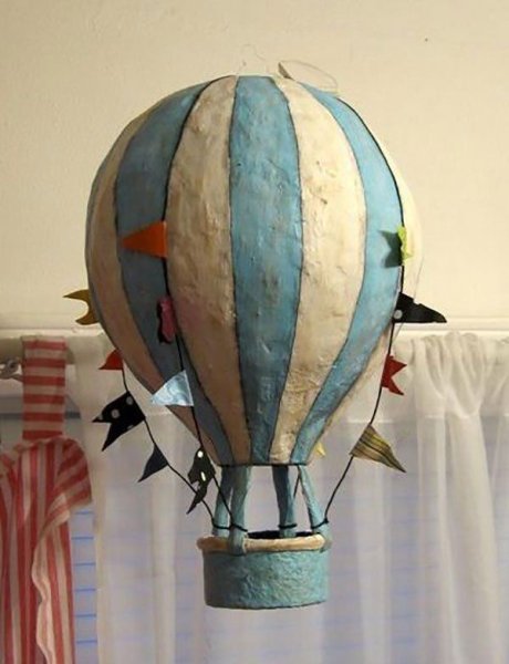 Воздушный шар папье маше