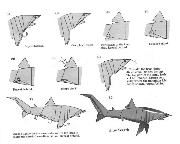 Оригами акула