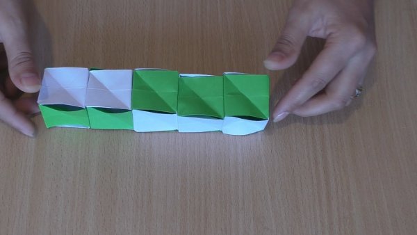 Оригами кубик трансформер