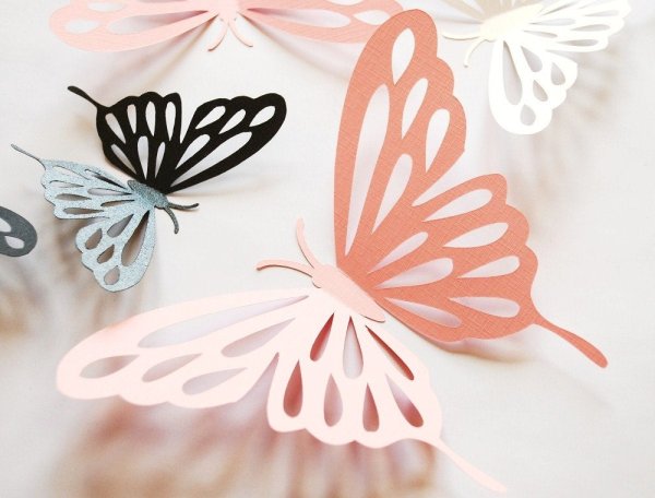 Бабочки из бумаги для декора