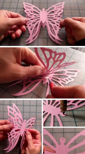 Бабочка из бумаги
