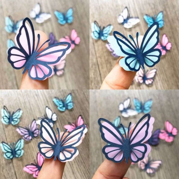 Красивые бабочки из бумаги