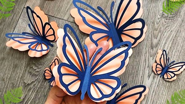 Объемные бабочки
