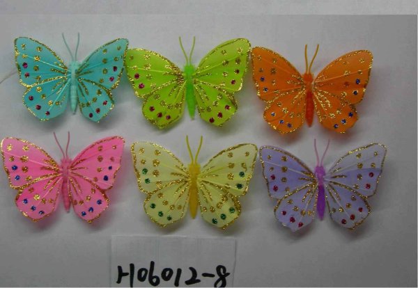 Бабочки из гофрированной бумаги