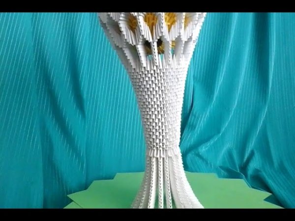 Модульное оригами ваза Байтерек