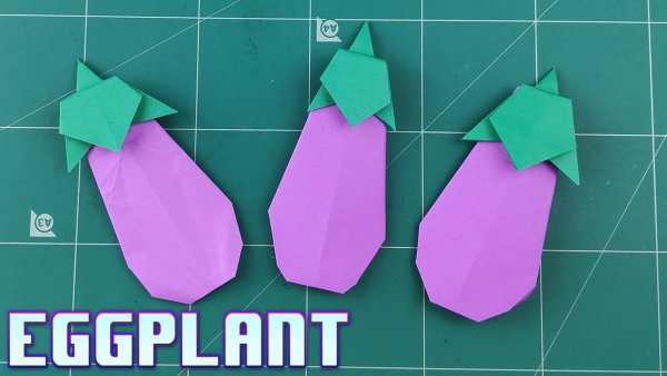 Овощи оригами для дошкольников