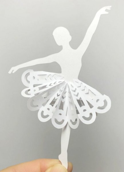 Балерины украшение из бумаги