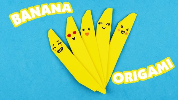 Схема банана из бумаги