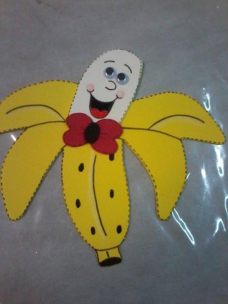 Поделка банан из бумаги
