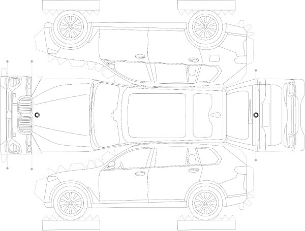 BMW x3 чертеж