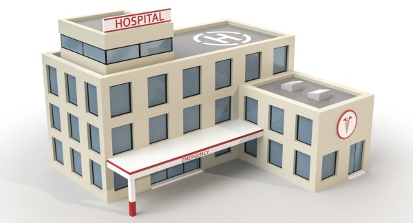 3d модель больницы