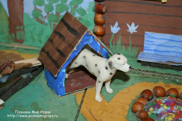 Будка для собаки поделка в детский сад