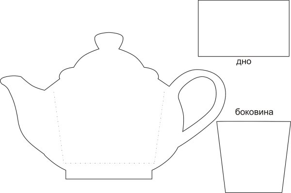 Чайник из бумаги для чайных пакетиков