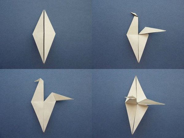 Чайка оригами