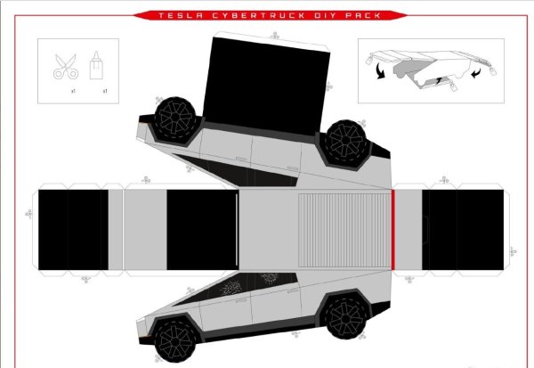 CYBERTRUCK развертка