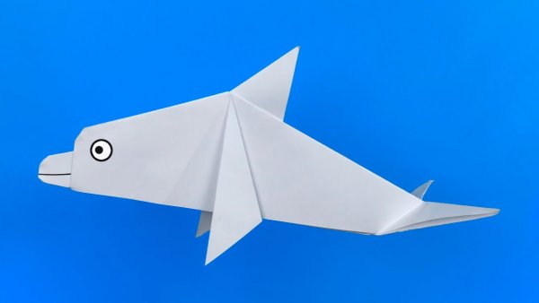 Оригами Дельфин