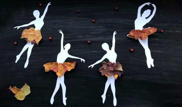 Осенняя поделка балерина