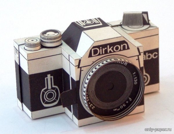 Модель фотоаппарата из бумаги