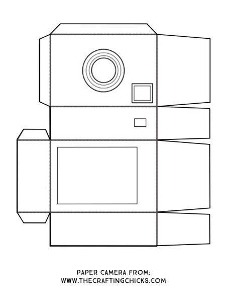 Макет фотоаппарата из бумаги