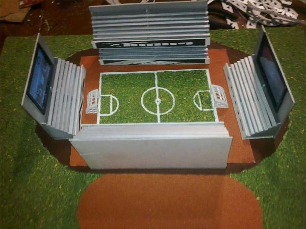 Поделки футбольные ворота из бумаги