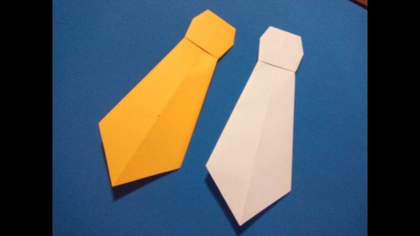 Поделка галстук из бумаги