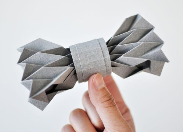 Бант оригами из бумаги