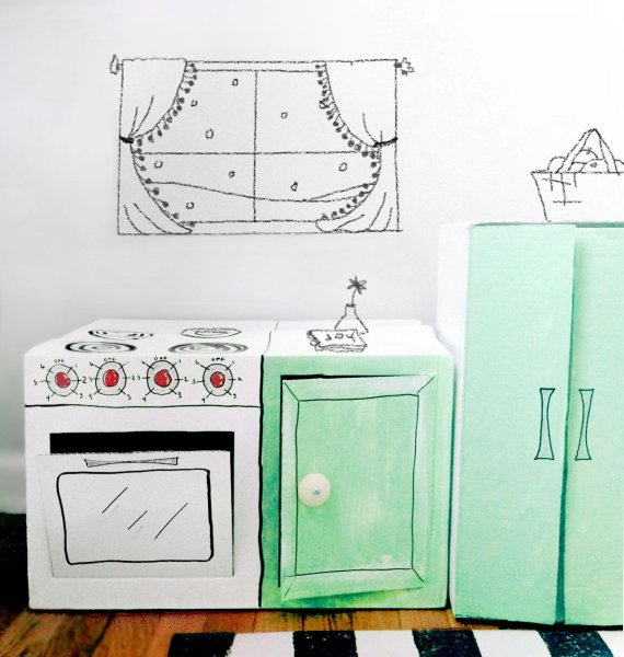 Бумажный макет кухни