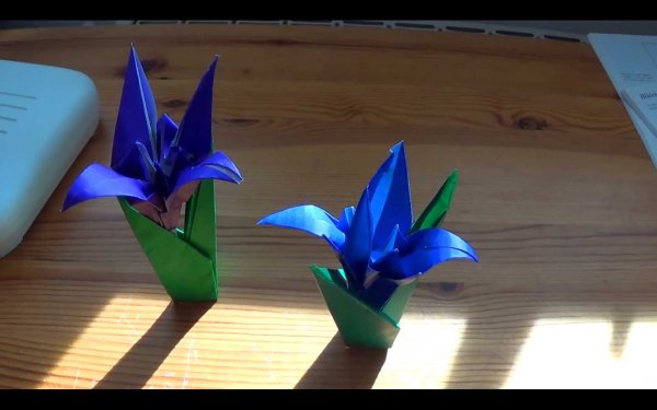 Оригами Подснежник