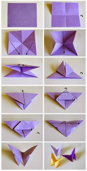 Поделки из бумаги оригами пошагово
