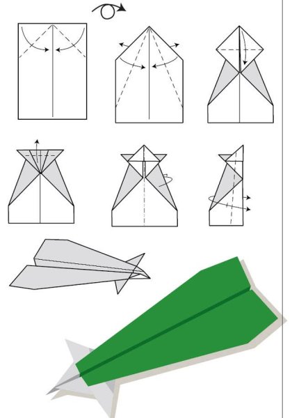 Как сделать самолетик из листа бумаги а4