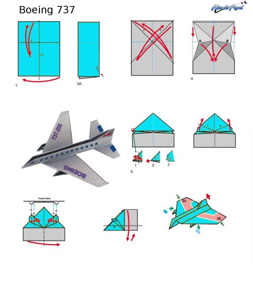 Как делать самолет из бумаги пошагово
