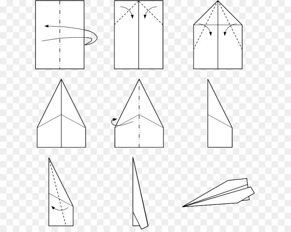 Как сделать самолётик из бумаги а4 легкий схема