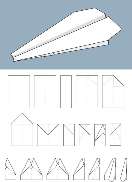 Как сделать самолётик из бумаги а4