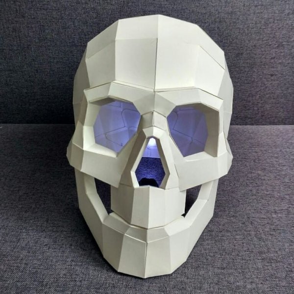 Бумажное моделирование череп