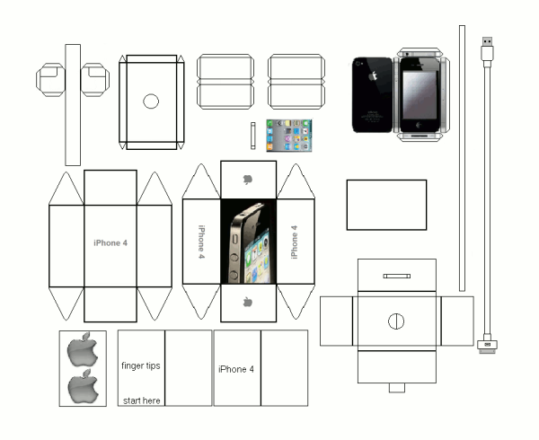 Iphone 11 Pro Max развертка коробка