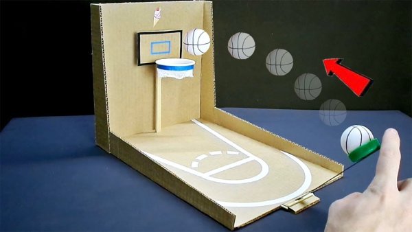 Баскетбол из картона для детей