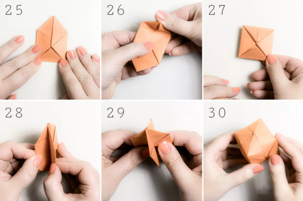Оригами бомба из бумаги