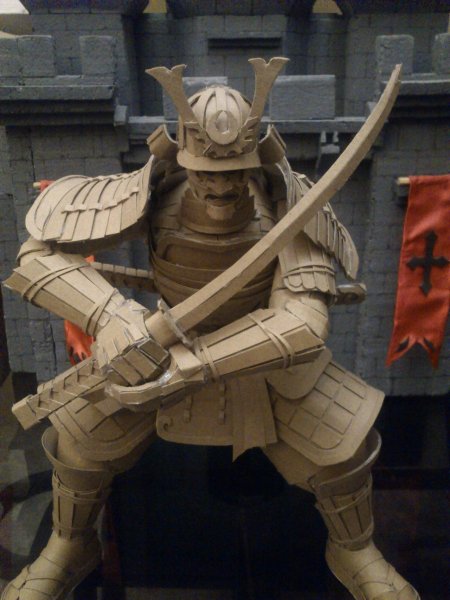 Японская броня самурая из картона