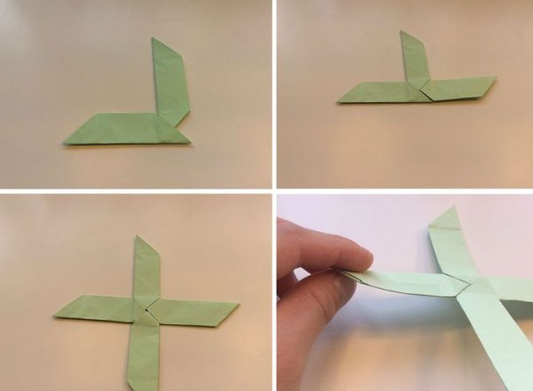 Бумеранг оригами летающий