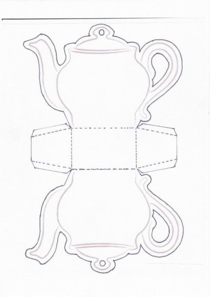 Коробочка в форме чайника