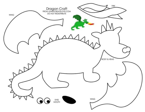 Динозавр из бумаги для детей