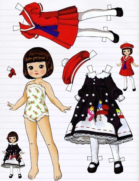 Бумажные куклы с одеждой tiny Betsy MCCALL